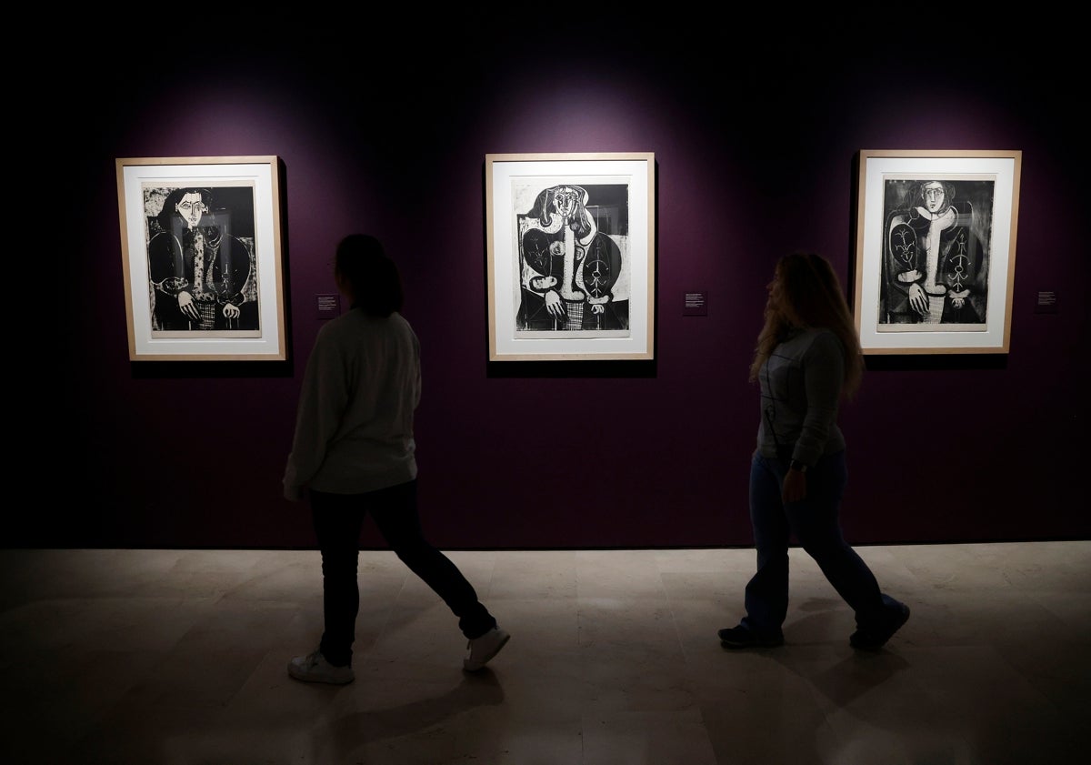 Imagen principal - Cuando Picasso conoció a Françoise: exponen en Málaga sus grabados inspirados en la única mujer que lo dejó